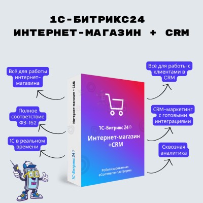 Программа для ЭВМ "1С-Битрикс24". Лицензия Интернет-магазин + CRM (12 мес.) - купить в Сумаруково
